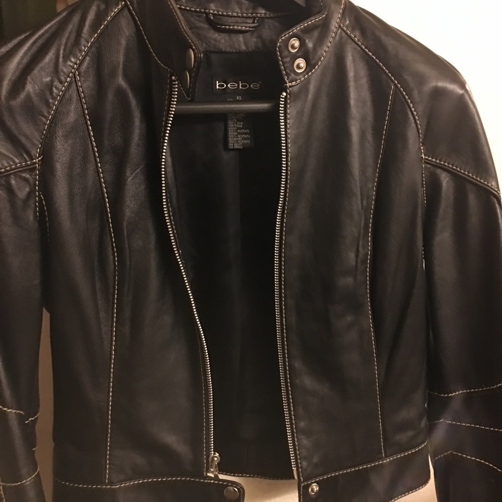 Bebe leather jacket